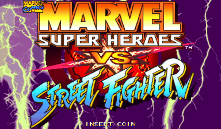 Marvel Super Heroes Vs. Street Fighter (Japan 970625) Title Screen
